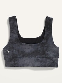 View large product image 3 of 3. PowerChill Wrap-Front Hem Sports Bra for Girls