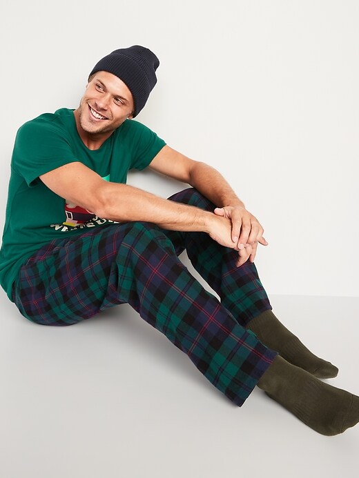 Image number 8 showing, Matching Plaid Flannel Pajama Pants for Men