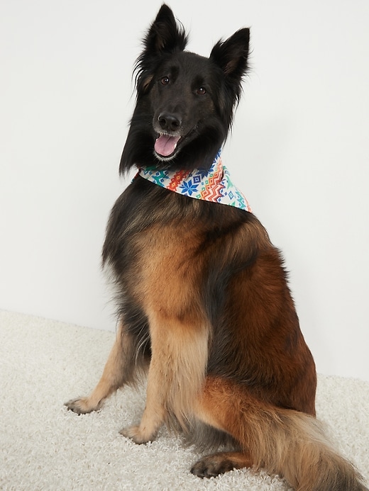View large product image 1 of 2. Patterned Flannel Bandana for Pets