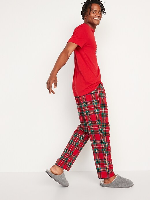 Image number 3 showing, Matching Plaid Flannel Pajama Pants for Men