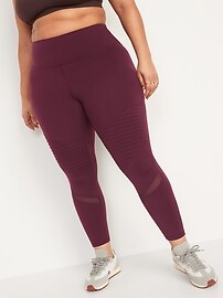 High-Waisted PowerPress Moto 7/8-Length 