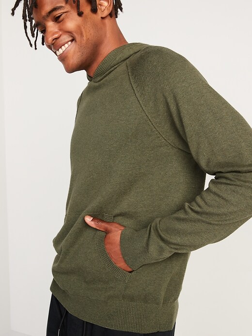 Image number 3 showing, Raglan-Sleeve Pullover Sweater Hoodie for Men