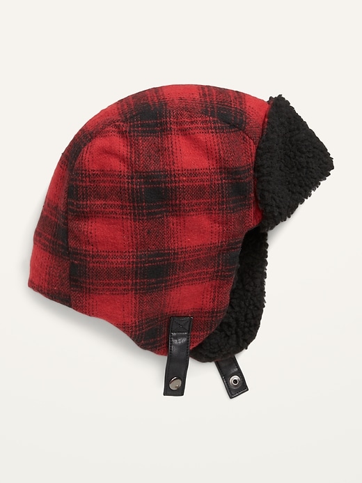 Old Navy Sherpa-Lined Flannel Trapper Hat for Boys. 1