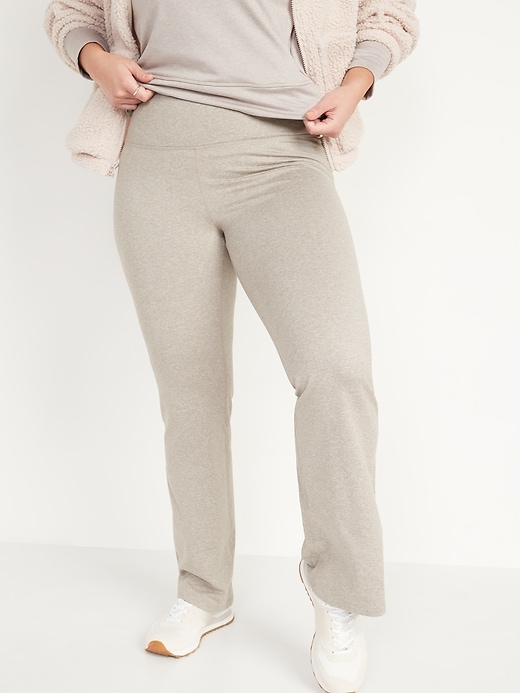 Image number 1 showing, High-Waisted CozeCore Flare Pants