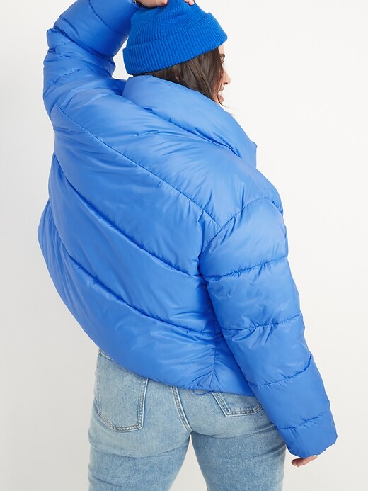 Image number 2 showing, Water-Resistant Frost Free Short Puffer Jacket for Women