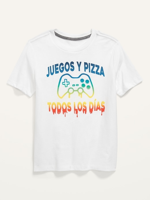 Old Navy Gender-Neutral Spanish-Language Graphic T-Shirt for Kids. 1