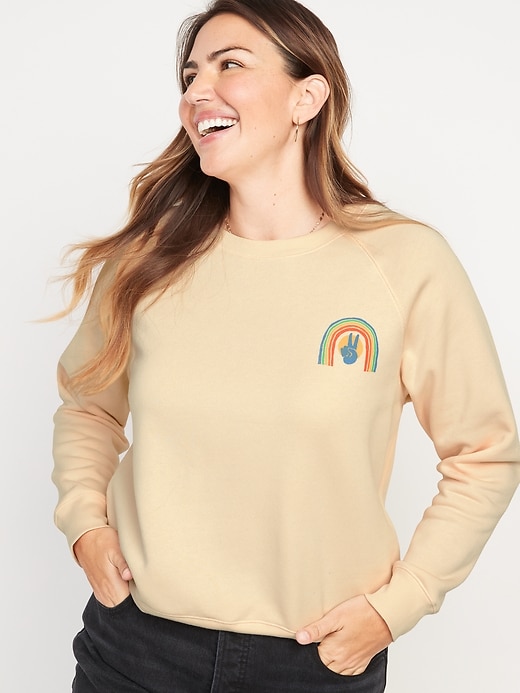 Image number 1 showing, Vintage Crew-Neck Sweatshirt for Women