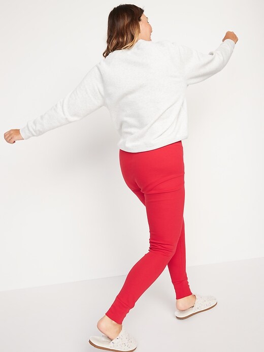 Image number 2 showing, Matching Printed Thermal-Knit Pajama Leggings for Women