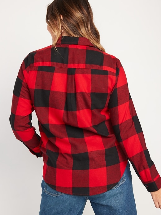 Image number 2 showing, Long-Sleeve Plaid Flannel Shirt