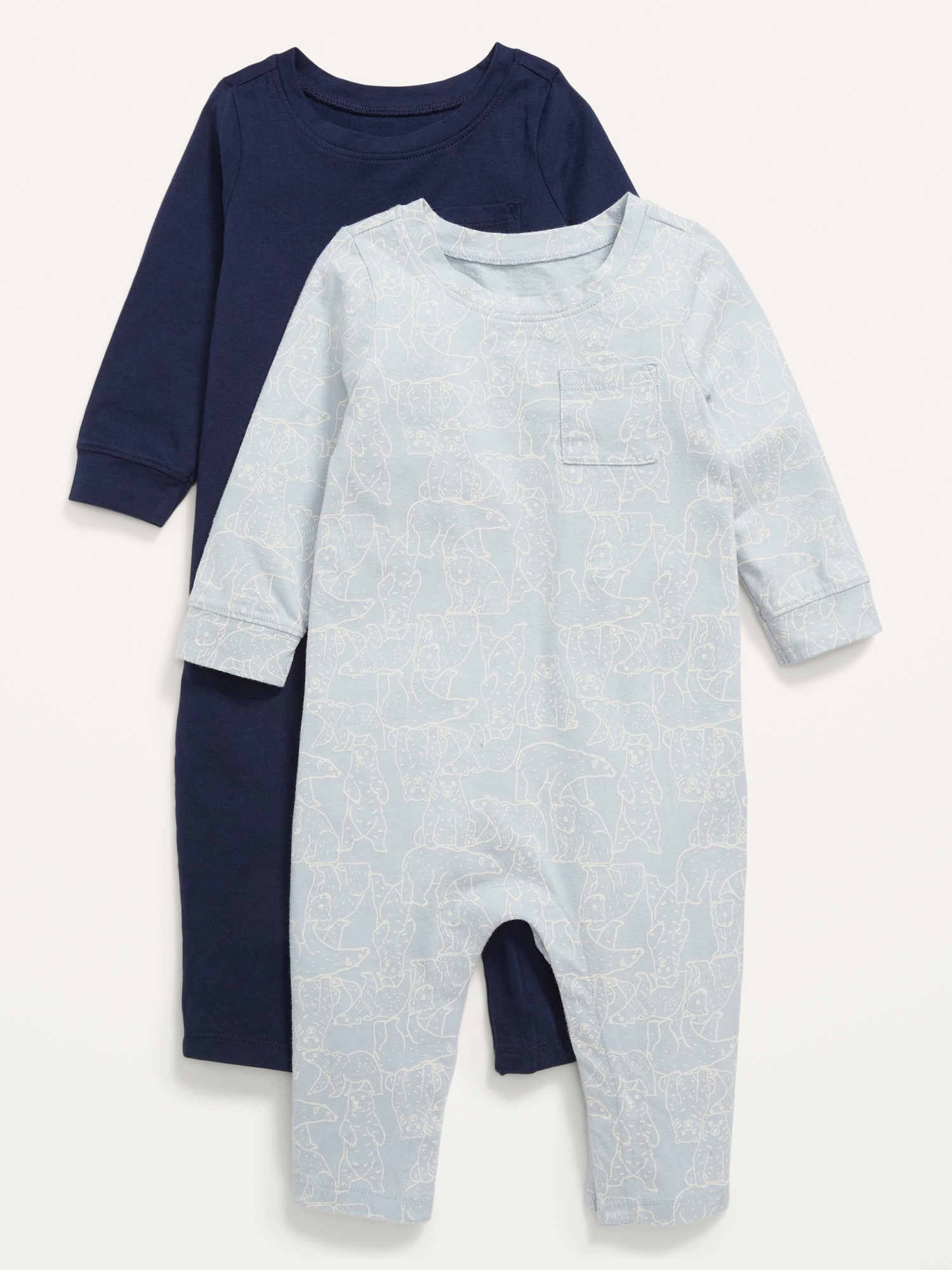 2-Pack Unisex Long-Sleeve One-Piece for Baby | Old Navy