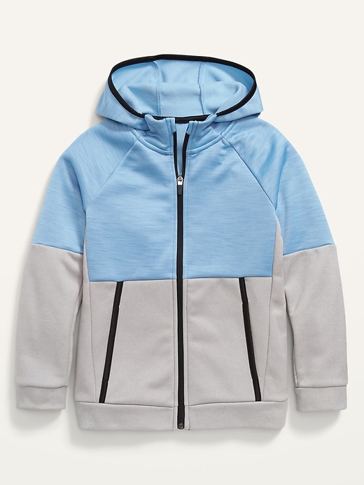 View large product image 1 of 2. Techie Fleece Zip-Front Hoodie for Boys