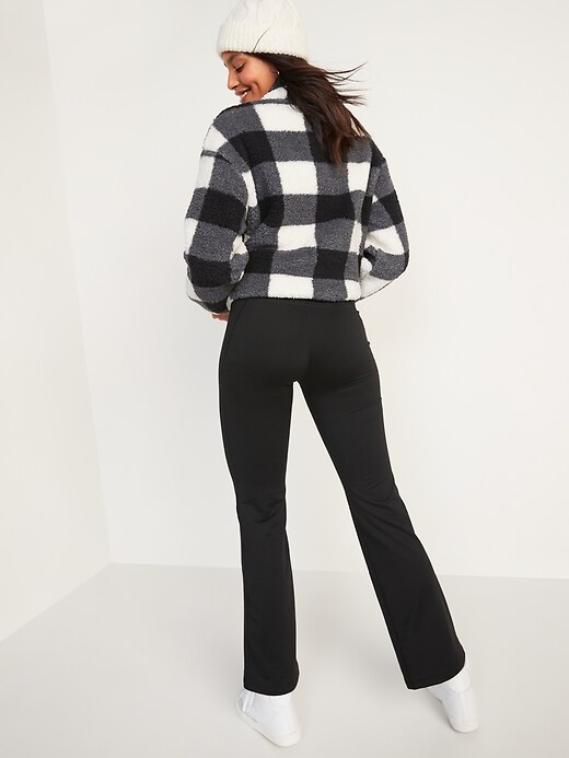 Image number 6 showing, High-Waisted CozeCore Flare Pants