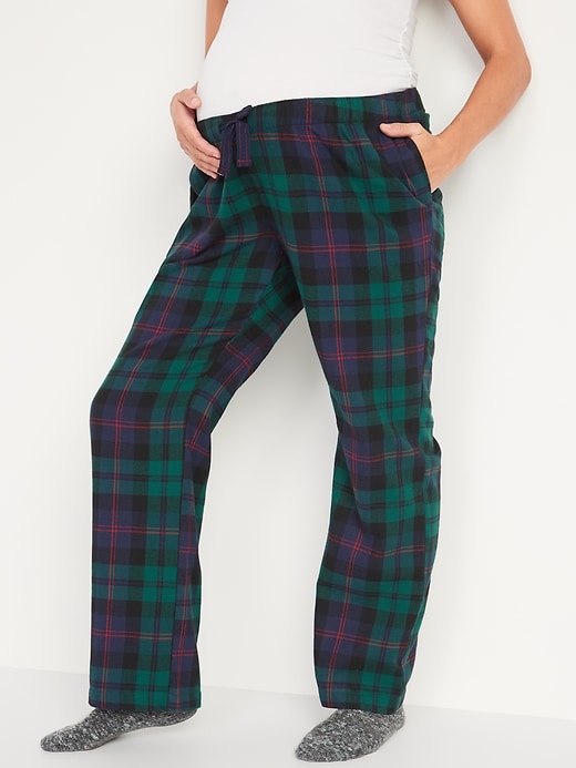 Maternity Holiday Flannel Pajama Pants | Old Navy