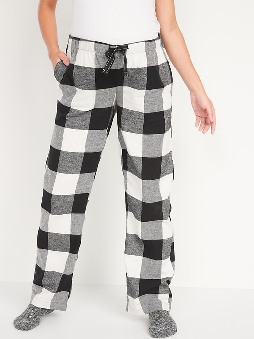 Maternity Printed Flannel Pajama Pants