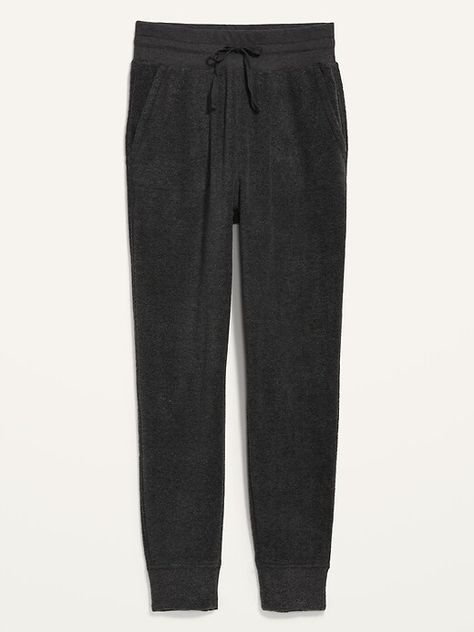 Image number 4 showing, Extra High-Waisted Microfleece Jogger Sweatpants