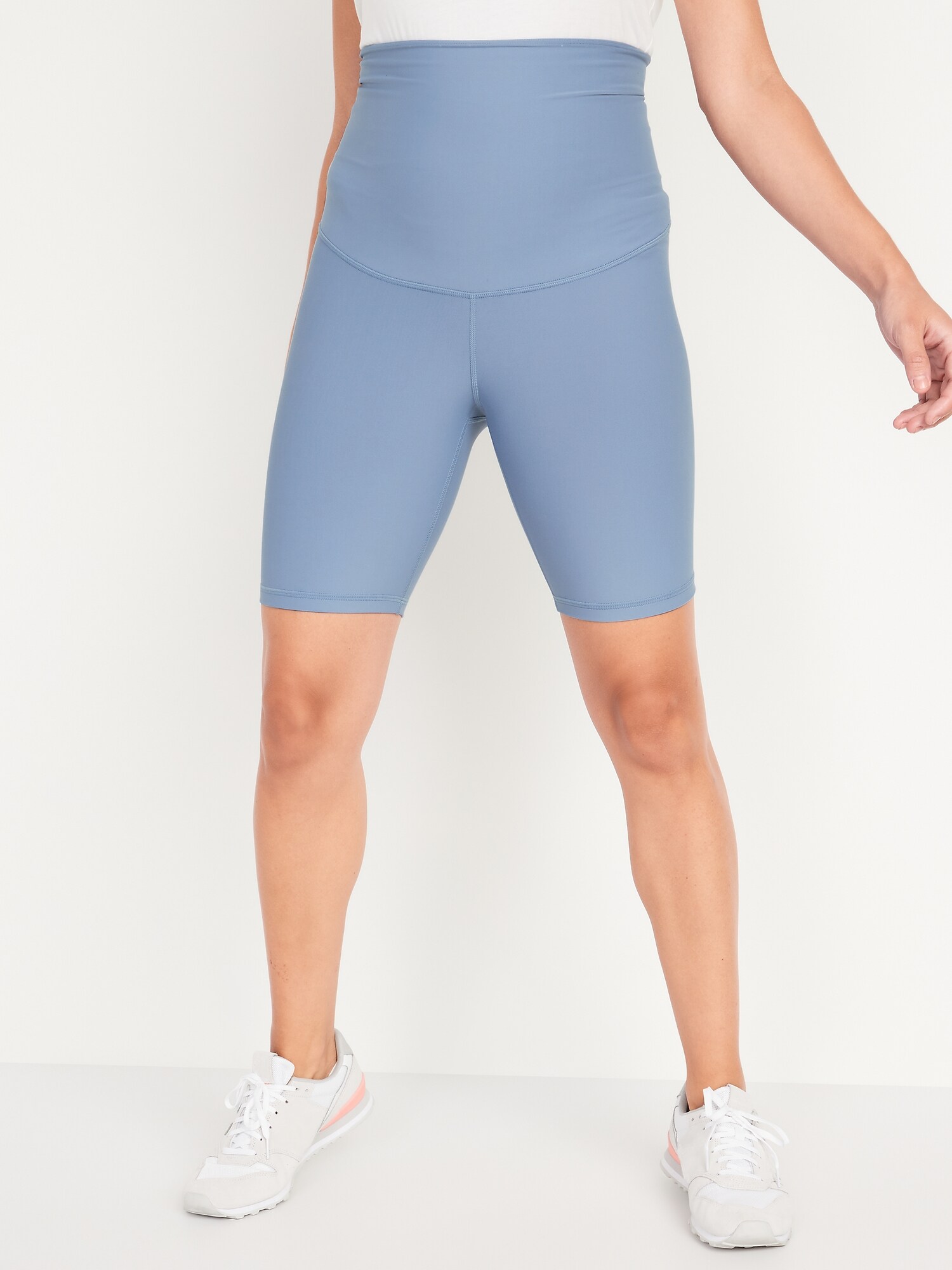VALANDY Maternity Shorts Over Belly Biker Shorts High Waisted Short  Leggings Athletic Workout Running Yoga Pregnancy Pants Dark Blue :  : Fashion