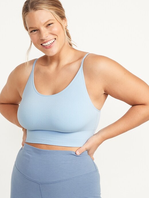 Old Navy Rib-Knit Seamless Cami Bra for Women. 1