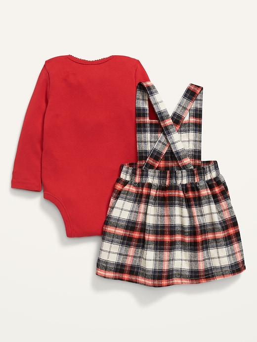 View large product image 2 of 2. Plaid Flannel Skirtall & Bodysuit Set for Baby