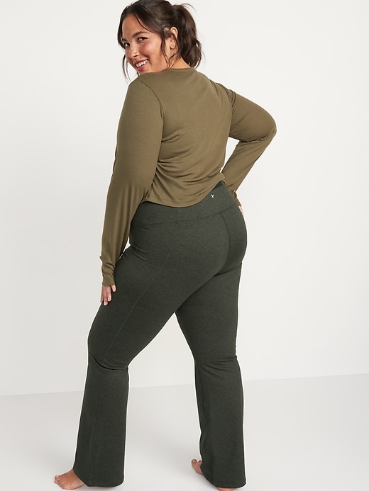 Image number 8 showing, High-Waisted CozeCore Flare Pants