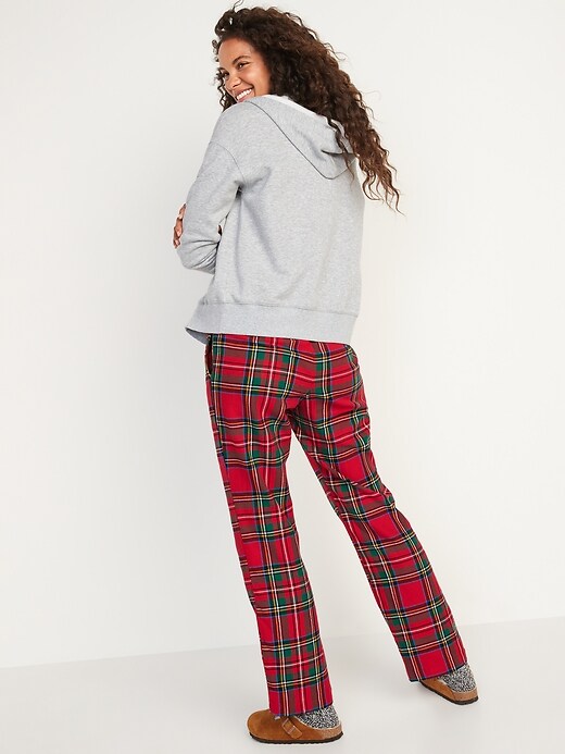 Image number 6 showing, Matching Printed Flannel Pajama Pants for Women