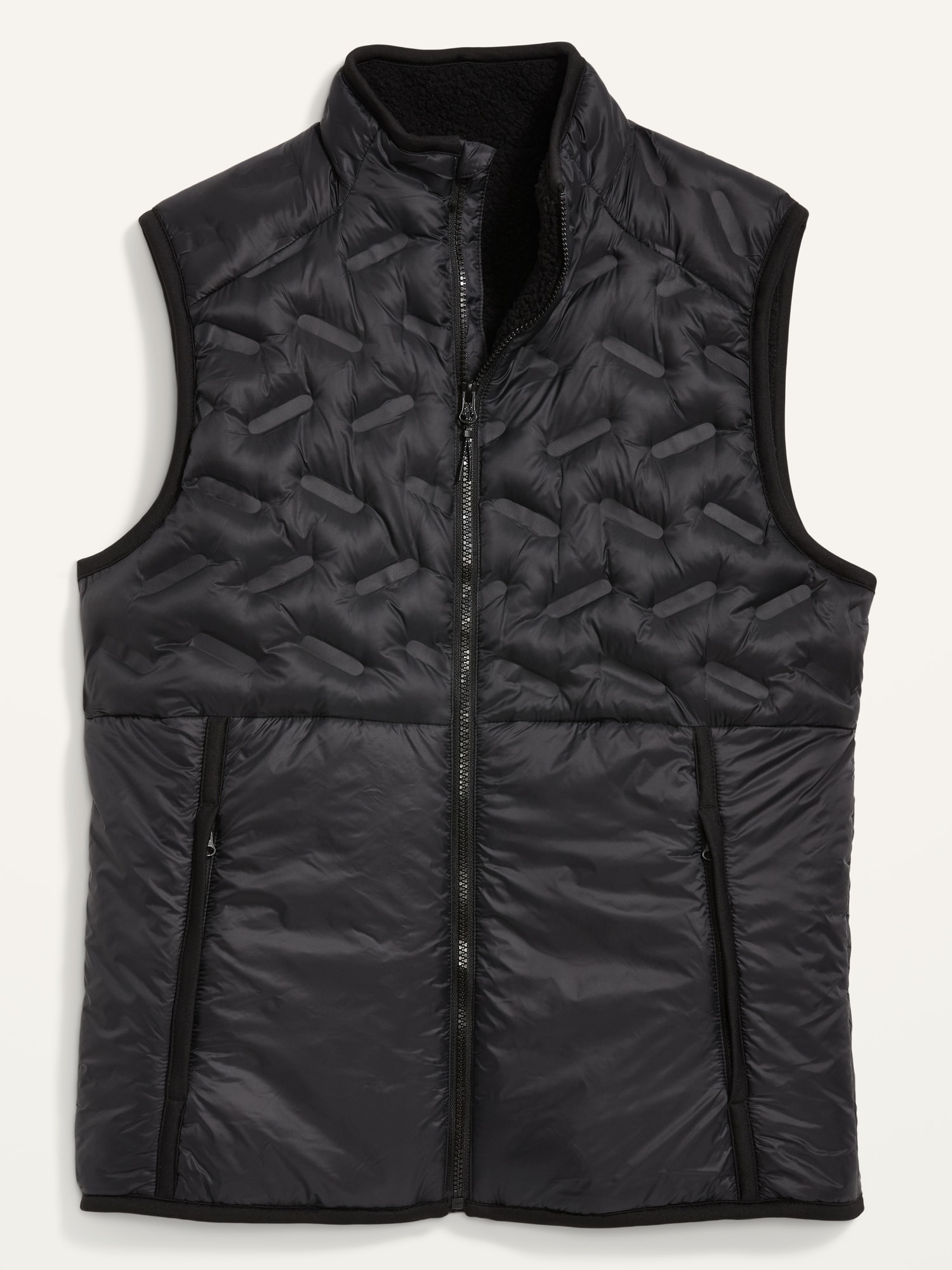 Water-Resistant Sherpa-Lined Puffer Vest for Men | Old Navy