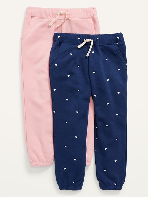 View large product image 1 of 1. Unisex French Terry Sweatpants 2-Pack for Toddler