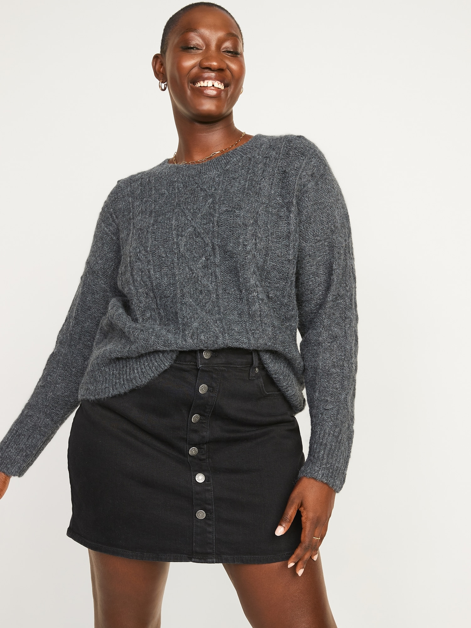 Textured Crew-Neck Sweater for Women | Old Navy