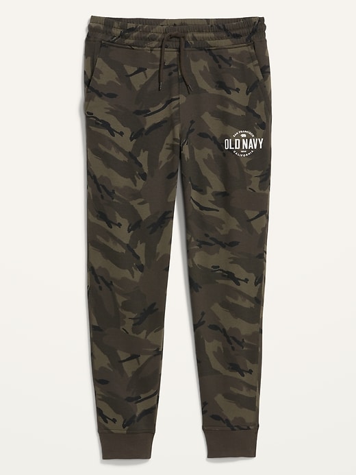 View large product image 1 of 1. Camo Logo-Graphic Jogger Sweatpants