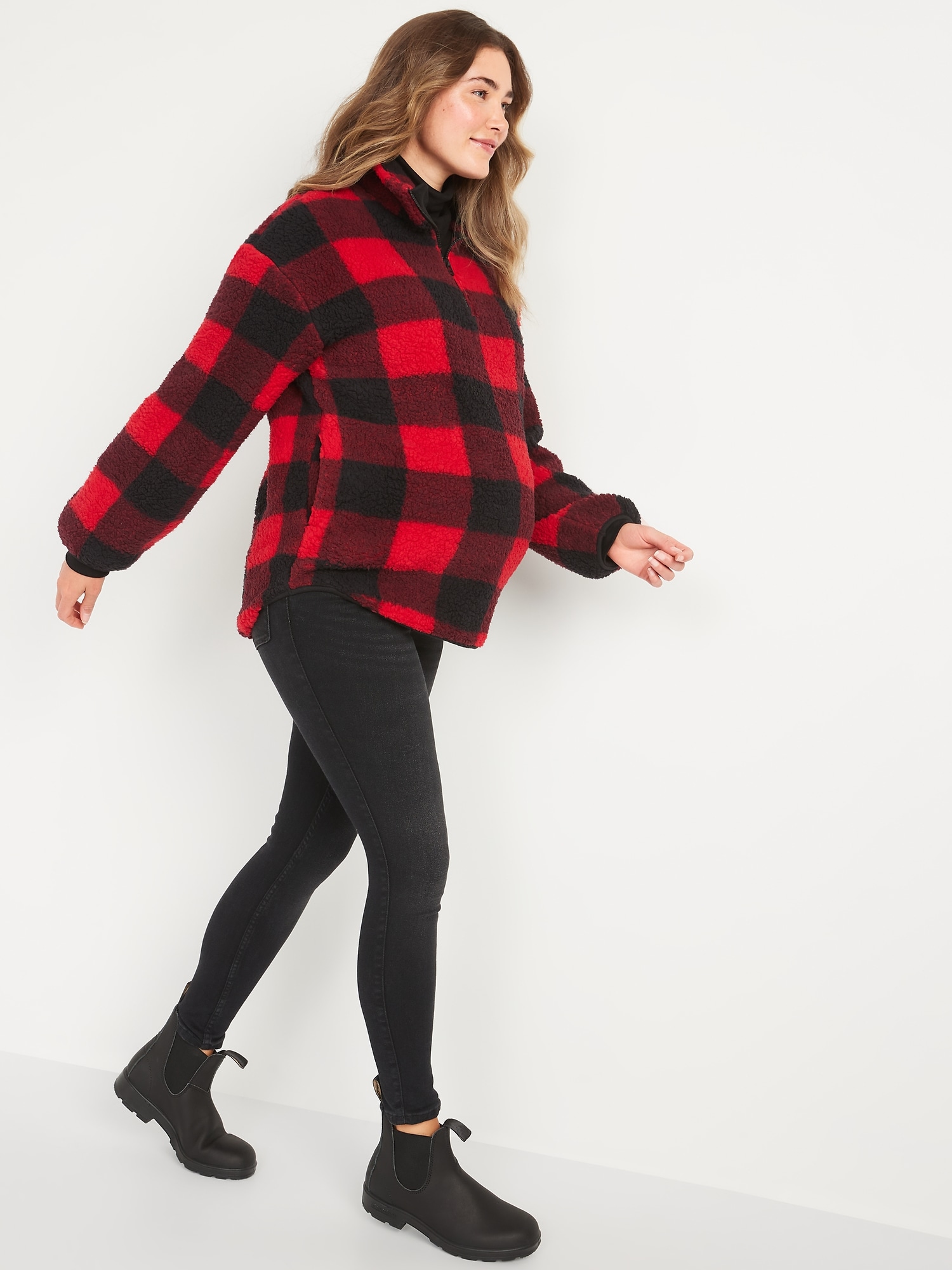 Old navy hotsell buffalo plaid sherpa