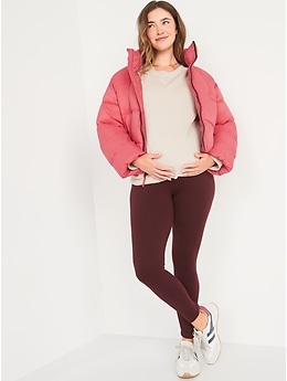 High Waist Striped Maternity Maternity Fleece Leggings For Comfortable  Pregnancy Skinny Sports Clothes For Fitness And Wear From Dp02, $9.47