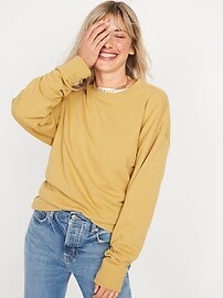 View large product image 3 of 3. Gender-Neutral Crew-Neck Long-Sleeve Sweatshirt for Adults