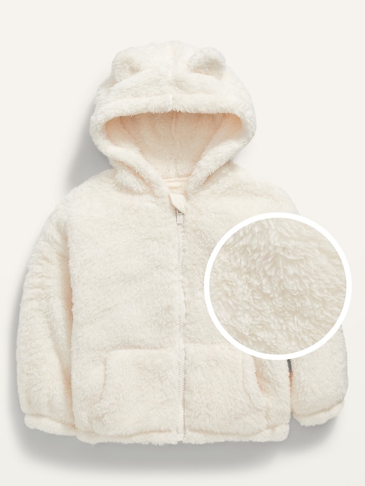 View large product image 1 of 2. Sherpa Critter Zip Hoodie for Toddler Girls