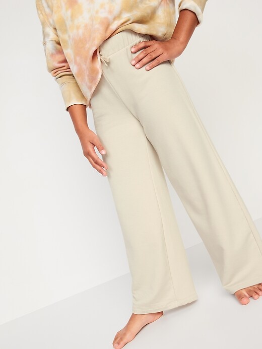 View large product image 1 of 4. Cozy-Knit Wide-Leg Sweatpants for Girls