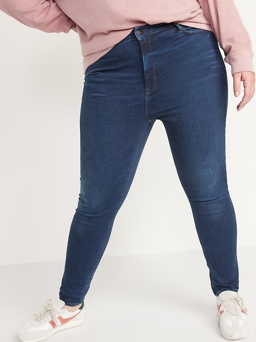 Image number 7 showing, FitsYou Extra High-Waisted Rockstar Super-Skinny Jeans
