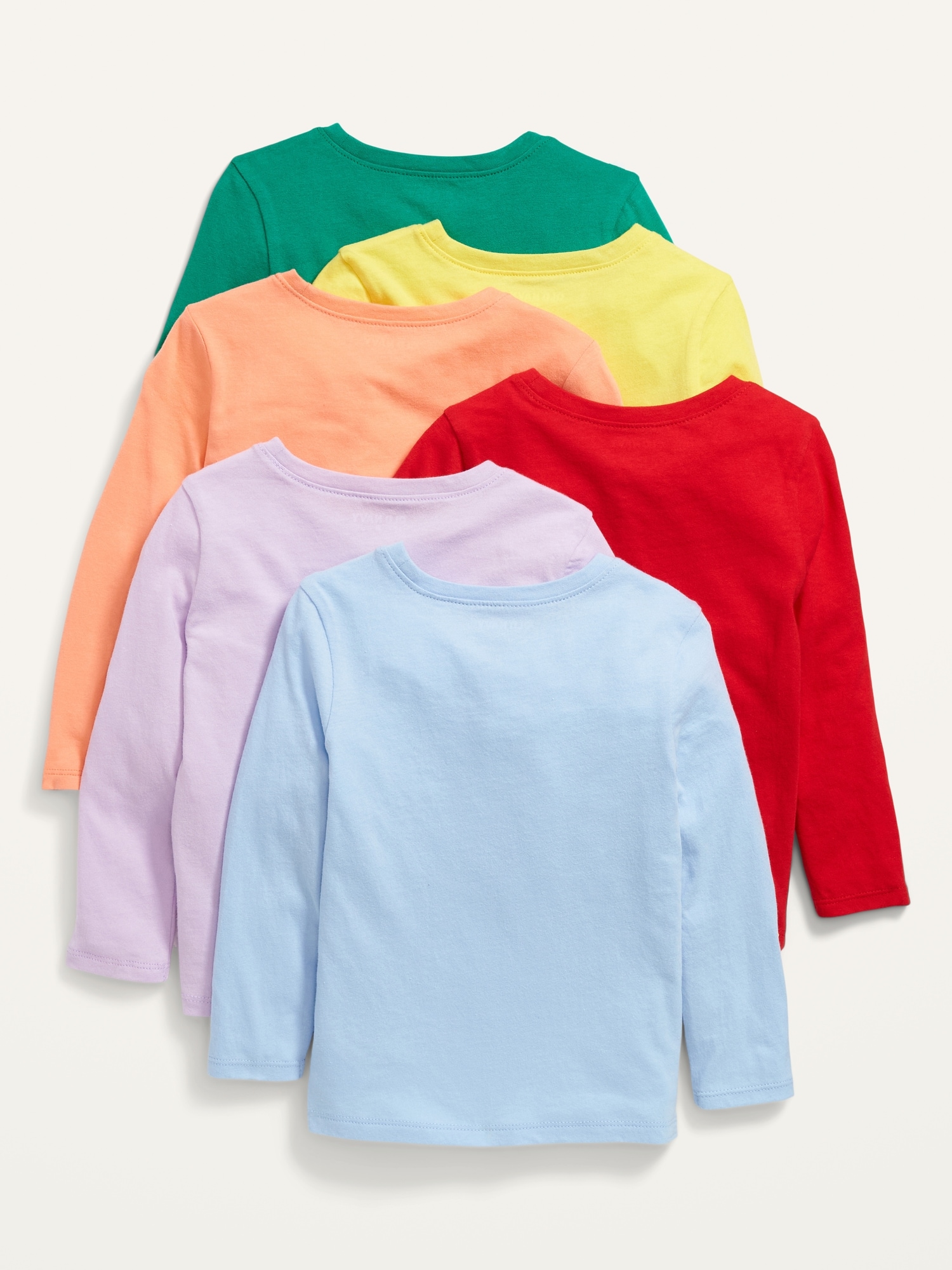 Unisex LongSleeve TShirt 6Pack for Toddler Old Navy