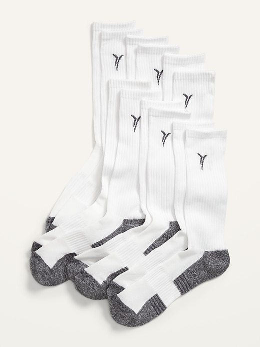 View large product image 1 of 1. Go-Dry Gender-Neutral Performance Crew Socks 6-Pack for Adults