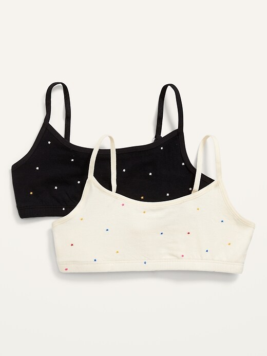 View large product image 1 of 1. Patterned Cami Bra 2-Pack for Girls