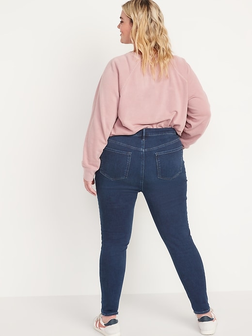 Image number 8 showing, FitsYou Extra High-Waisted Rockstar Super-Skinny Jeans