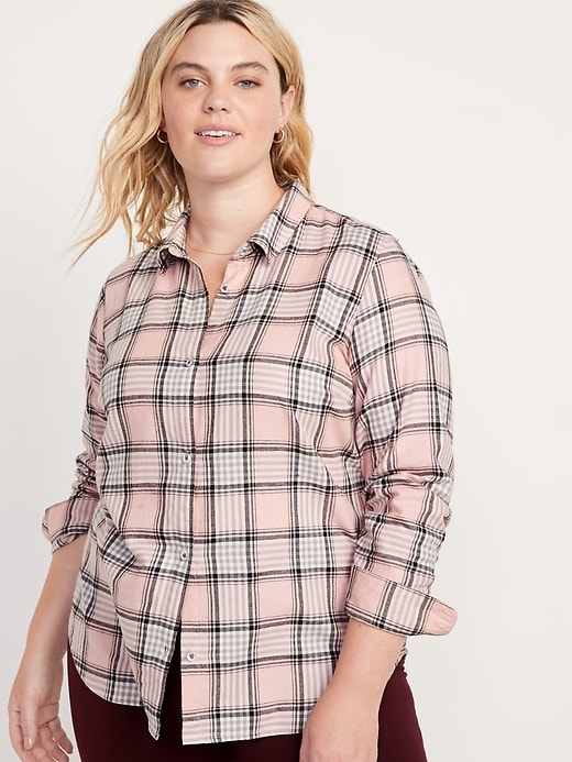 Image number 7 showing, Long-Sleeve Plaid Flannel Shirt