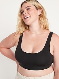 View large product image 7 of 8. Supima® Cotton-Blend Bralette Top
