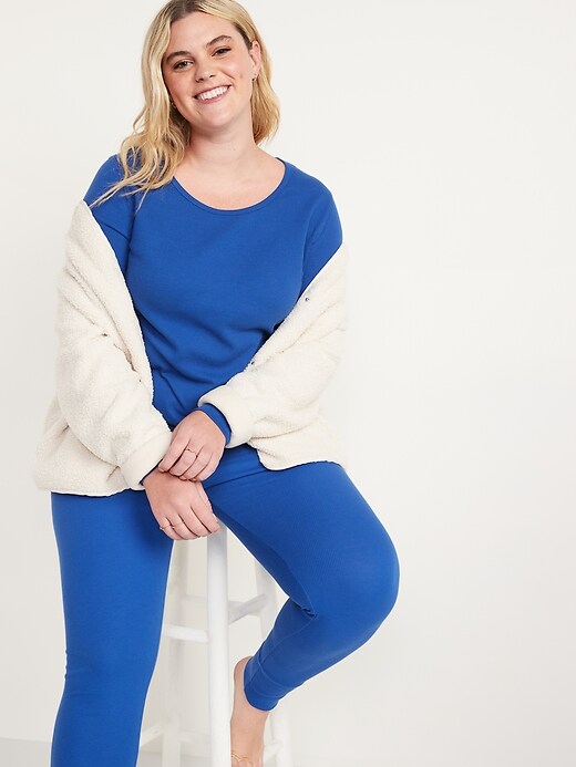 Image number 3 showing, Matching Printed Thermal-Knit Pajama Leggings