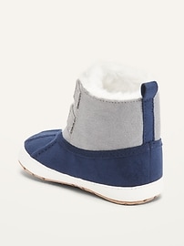 View large product image 3 of 4. Unisex Faux-Suede Boots for Baby