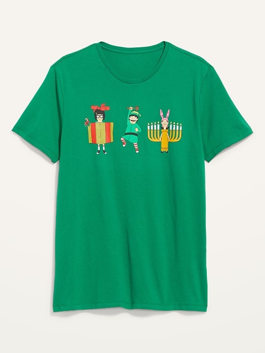 View large product image 2 of 2. Bob's Burgers&#153 Gender-Neutral Holiday Graphic T-Shirt for Adults