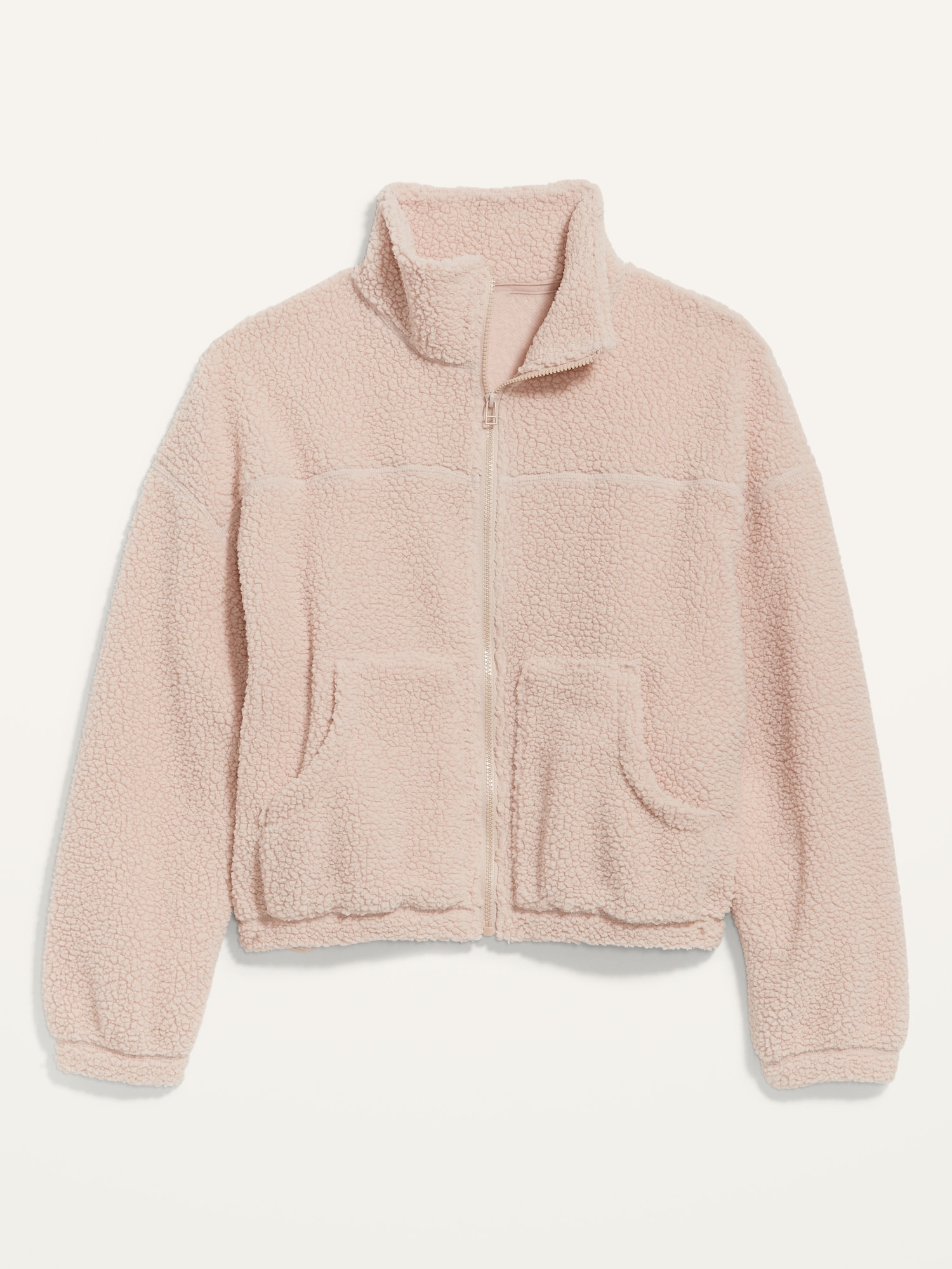 Slouchy Sherpa Zip Jacket | Old Navy