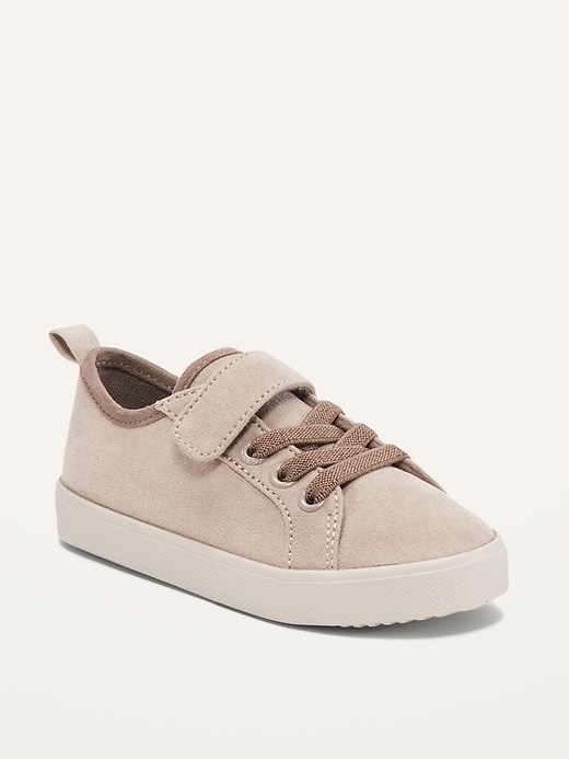 Old Navy Unisex Faux-Suede Secure-Strap Sneakers for Toddler. 1