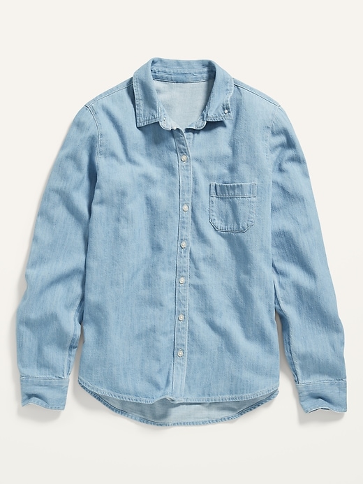 Image number 1 showing, Classic Jean Shirt for Women