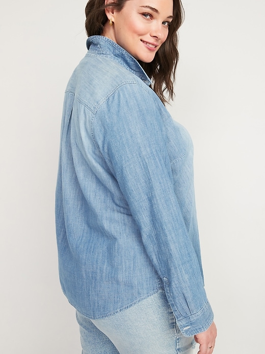 Image number 6 showing, Classic Jean Shirt for Women