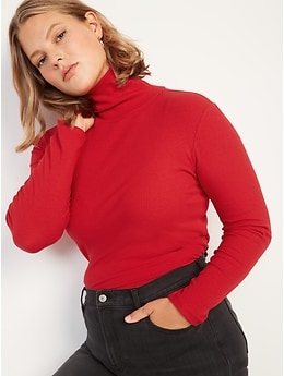 tight turtleneck top