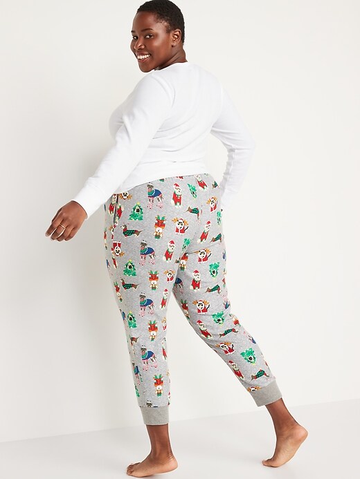 Image number 8 showing, Printed Flannel Jogger Pajama Pants