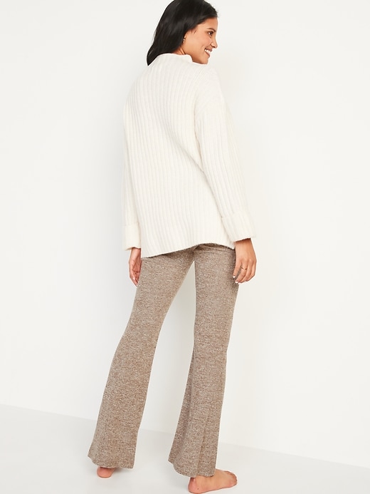 Image number 6 showing, High-Waisted Rib-Knit Flare Leggings For Women